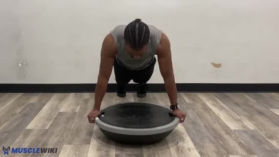 Bosu Ball Ellerle Plank