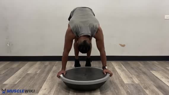 Bosu Ball Pike-Liegestütz