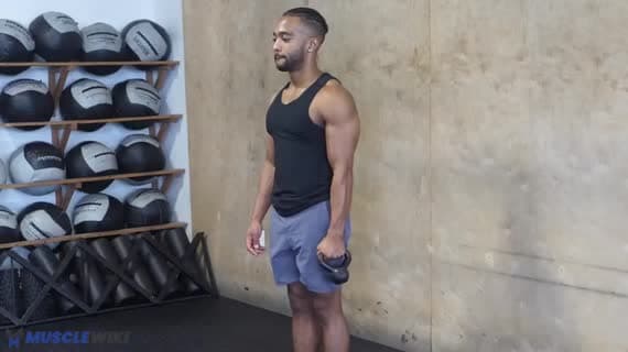 Elevação Lateral com Kettlebell (Alavanca Longa)