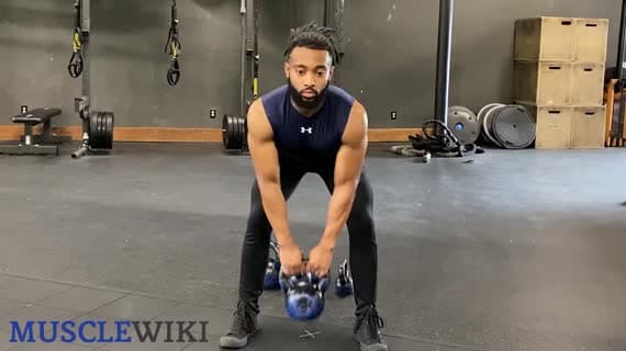 Rematore con kettlebell (monobraccio)