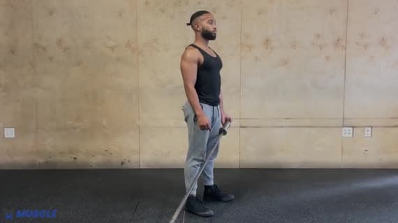 Landmine Biseps Curl