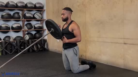 ضغط علوي متناوب باللاندماين من وضع الركوع