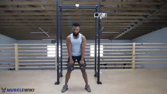 Kettlebell Hang Clean e Jerk