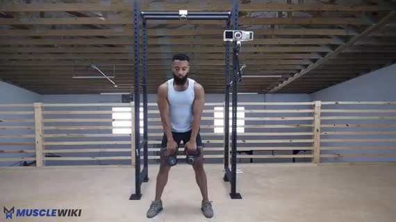 Kettlebell Hang-Squat Umsetzen und Stoßen