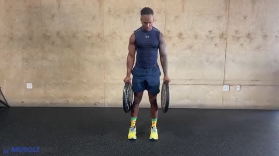 Plakla Tek Ayak Sıkma Tutuşlu Deadlift